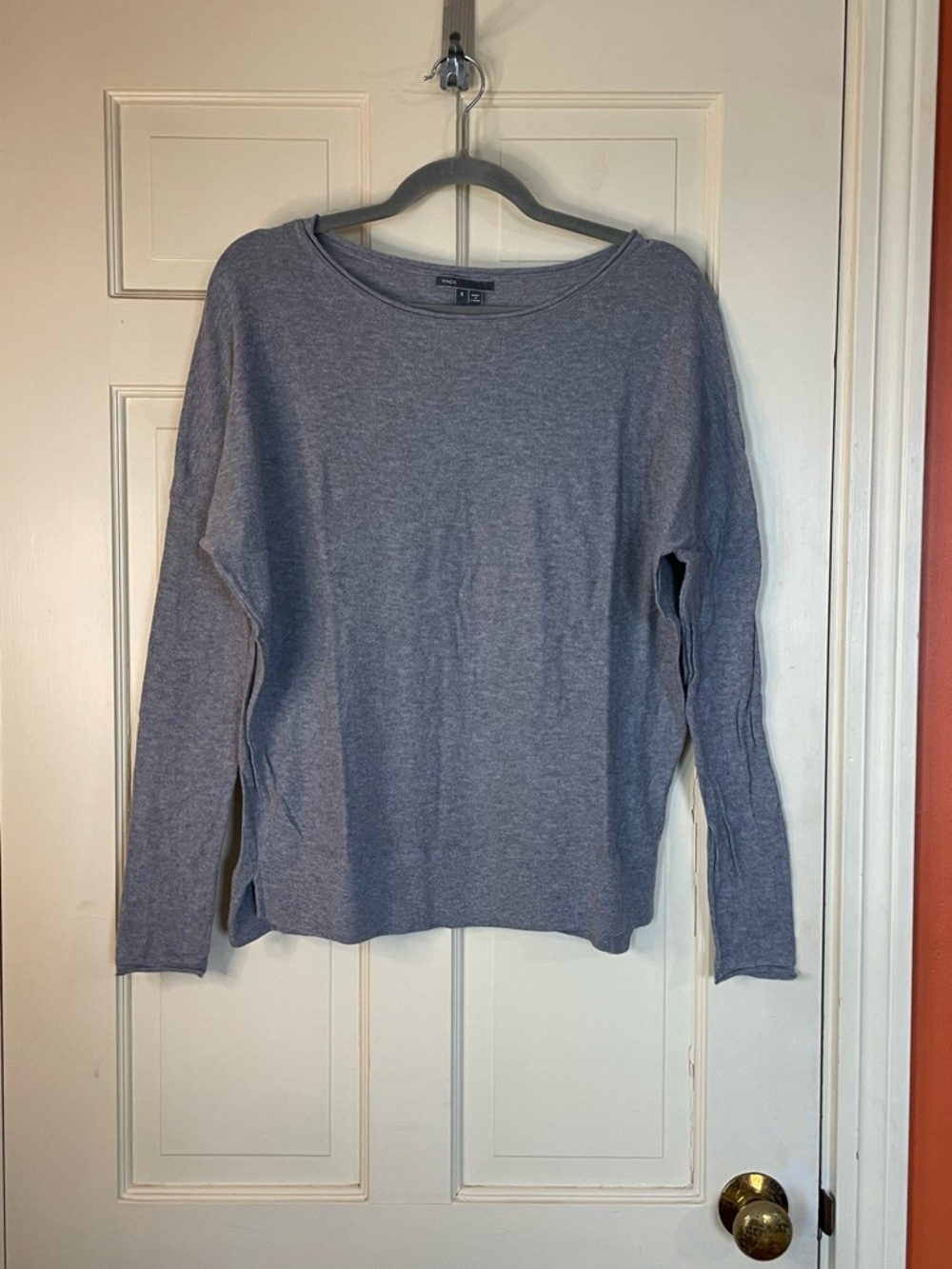 Vince. Cotton Classic Solid Crewneck Top Women's Size Small Gray/Black Lot Of 2 - Picture 1 of 13